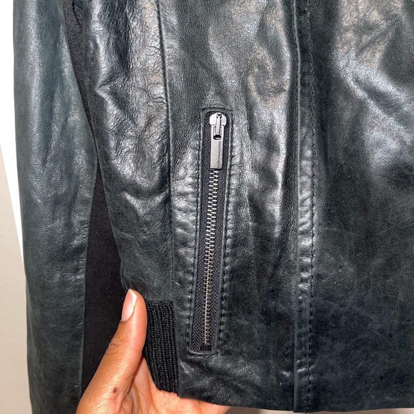 BCBGMAXAZRIA Leather Jacket M - Picture 10 of 11